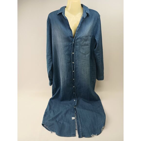 Frank & Eileen Rory Blue Denim Midi Dress - Picture 2 of 6